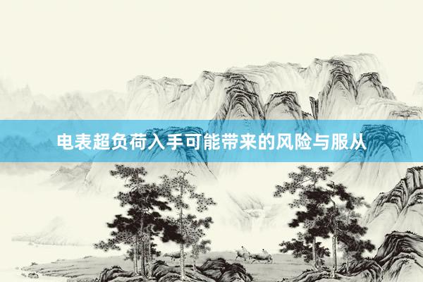电表超负荷入手可能带来的风险与服从